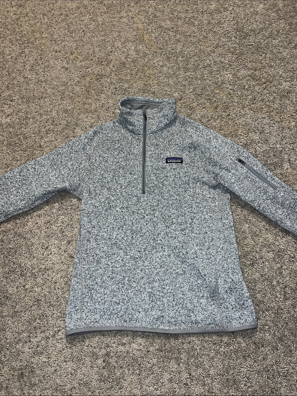 Patagonia Women's Heathered Gray Quarter-Zip Pullover